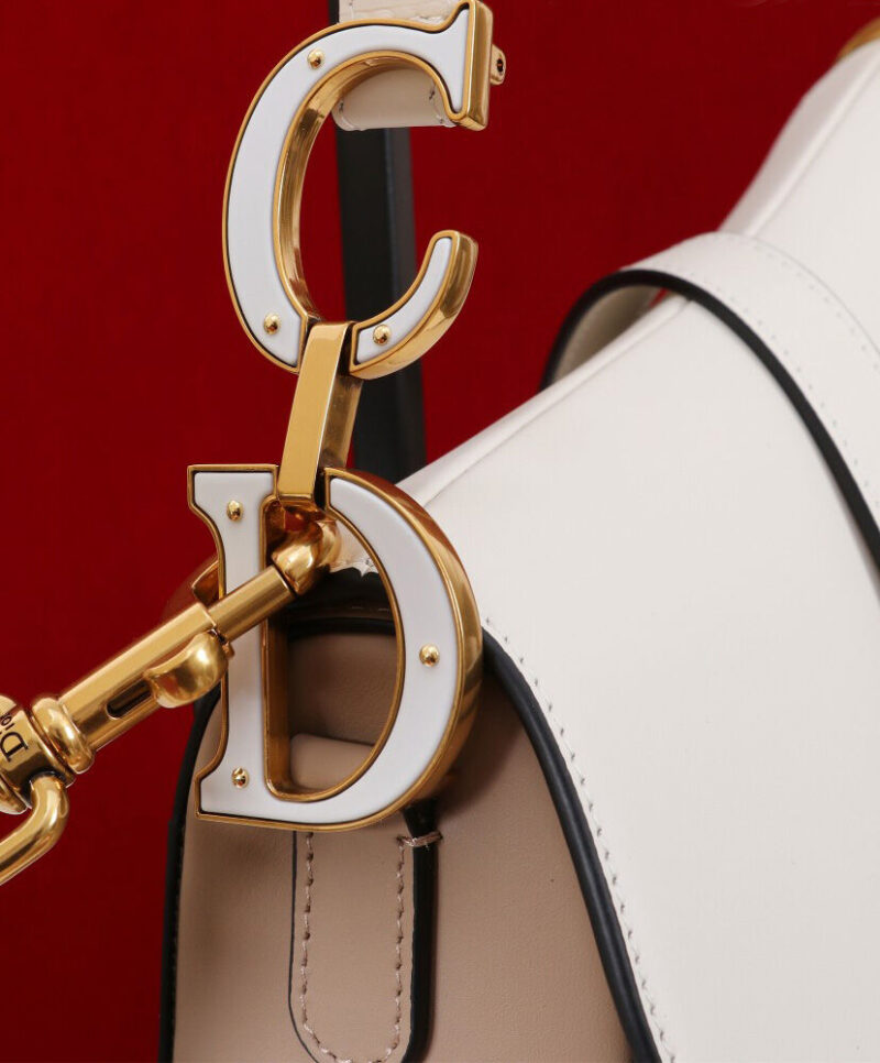Christian Dior Saddle Bag With Strap Pink